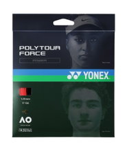 Yonex Tennissaite Poly Tour Force (Haltbarkeit+Power) rot 12m Set